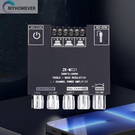ZK-MT21 Bluetooth-Compatible Amp 2.1 Channel BT5.0 Audio Power Amp Stereo Amp Module Home Sound Syst