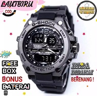 CASIO Jam Tangan SPORT G SHOCK_G2019 Jam Tangan Fashion Pria - Body Besi Strap Rubber - Black Cute -