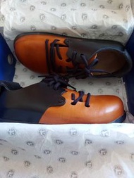 全新！Birkenstock Montana 雙色牛皮鞋 復古風/古著風/很有質感！
