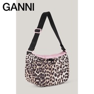 Ganni Female Bag 2022 New Style logo Leopard Print Small Size Clutch Shoulder Bag Messenger Bag A422