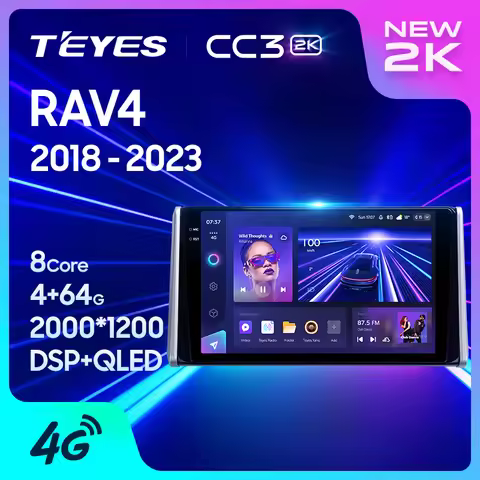 TEYES CC3 2K For Toyota RAV4 5 XA50 2018 - 2023 Car Radio Multimedia Video Player Navigation stereo 