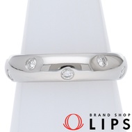 Tiffany & Co.) 圓點 10 鑽戒指（9 號）（寬度：約 0.4 公分）Pt950 材質，拋光，成色極佳 [二手]