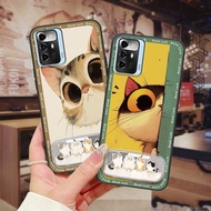 3D Anti-knock Phone Case For ZTE Blade A72 5G Silicone Waterproof Phone Holder Mirror Fashion Design