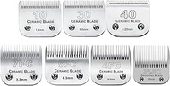 7Pack 10 Blades Dog Grooming Replacement Blades Compatible with Andis Pet Clipper/Oster A5/Wahl KM S