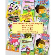 BUKU PRASEKOLAH BACAAN dan Latihan ABC ABJAD PRESCHOOL HURUF BESAR DAN HURUF KECIL BM/ BAHASA melayu
