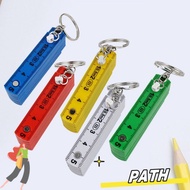 PA-HOME Folding Ruler, Double-sided Scale 0.5m 10-Fold Plastic Ruler, Multi Functional with Keychain