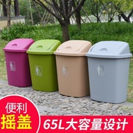 tong sampah bertutup dapur barang dapur Trash Can 70L Large Capacity Outdoor Use Property Commercial