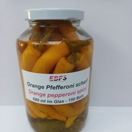 Orange Pepperoni Spicy in 680 ml jar/Spicy Picky in A Glass Bottle Size 680 ml.