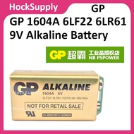[Authentic] GP 9V Alkaline Battery 1604A 6LF22 6LR61 6LP3146 MN1604 (Energizer Equivalent) [FAST SHI