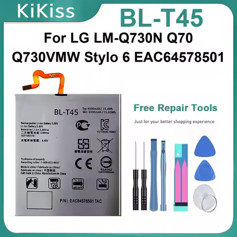 BL-T45 Batteries For LG Stylo 6 LM-Q730N Q70 Q730VMW EAC64578501 Replacement Mobile Phone Battery