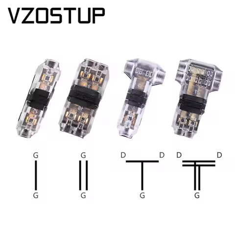 5pcs T/I AWG18-22 300V 10A Quick Splice Scotch Lock Wire Connector Terminals Block for LED Strip Car