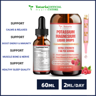 Totaria Potassium Magnesium Supplement Liquid with Magnesium Complex Calcium Vitamins C D3 B6 K12 -
