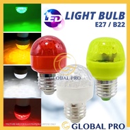 5W E27 / B22 LED Colour Bulb White/ Yellow/ Green/Red Lampu Restaurant Kedai Makan Lampu Raya Room Night Light LED Bulb