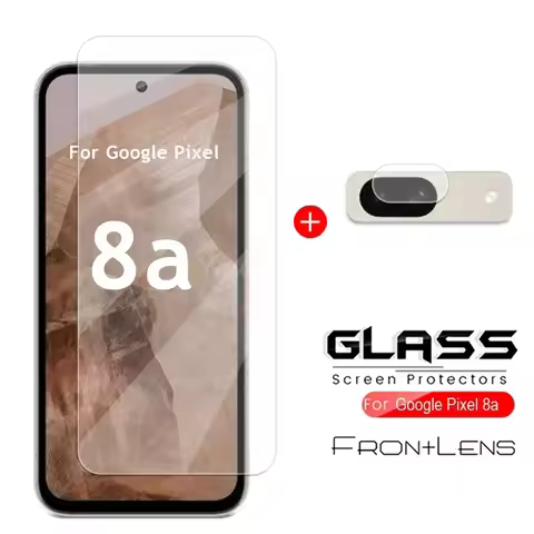 For Google Pixel 8a Glass Pixel 8a Tempered Glass Screen Protector Flim 9D Camera Lens Protector Fli