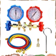 R410A 3 Way AC Diagnostic Manifold Gauge Set Parts Accessories for Freon Charging Fits R-404A R-134A