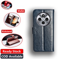 Xiaomi Redmi 14C 14R A4 Poco C75 4G 2411DRN47C 09BRN2CA 24116RNC1I Vintage Classic Leather Wallet Fo