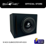 AMERICA SOUND 10 INCH SUBWOOFER WITH BOX - 10"(S)H WITH R10SQ
