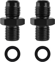 6 AN x 1/4" NPT Transmission Adapter Fittings, Aluminum Straight Transmission Cooler Line Fittings, 