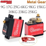 SURPASS Hobby Digital Servo 9G 17G 25G 6KG 9KG 15KG 20KG 23KG 25KG Metal Gear Servo for 1/8 1/10 1/1