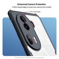 Soft Case Fusion Armor Shockproof Black Back Beatles Series Slim Transparent Compatible for Oppo A3 