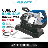 Okatz 5" /1100W Portable Band Saw | Wood & Metal Cutting Machine | Mesin Bandsaw Potong Kayu & Alumi