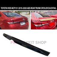 TOYOTA VIOS NCP151 2019-2020 ABS REAR TRUNK SPOILER DUCKTAIL ABS SKIRT LIP BODYKIT(BLACK)