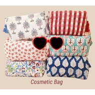 Cosmetic Bag Handblocked Fabric Cotton 100%