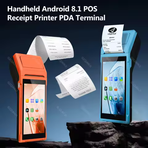 4G Handheld POS Android 12/8.1 Mobile Bluetooth WIFI 3G Catering Pos Printer Terminal Printing 58mm 