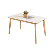 [特價]Homelike 瑪利140cm岩板餐桌(原木色)
