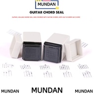 MUNDAN Chord Seal, Grid Convenient Chords Stamp, Portable Guitar/Yukri Chords Print Signet