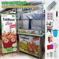 Minuman Franchise / Paket Usaha es teh solo gratis bubuk es coklat dan es permen karet 30 cup
