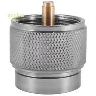 Camping Stove Adapter 1LB Propane Small Tank Input and a Lindal Valve EN417 Output Outdoor Cylinder 