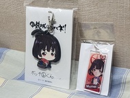 ⭐️ 甲鐵城 的卡巴內里 ~ 亞加力+橡膠 匙扣 (2隻set) ( 動漫精品 動漫週邊) 日本版 亞加力 橡膠 匙扣 掛件 襟章 扣針襟章 磁石襟章 ( 無名 生駒 四方川菖蒲 / 美樹本晴彥 不是