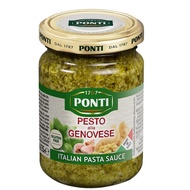 Basil Sauce PESTO GLUTEN ALLA GENOVESE Non-Glutinous Cheese PONTI Brand (135G)