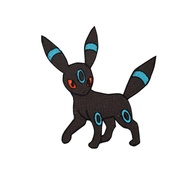 [Flight Tribe] Pokémon Heterochromatic Moon Eevee Embroidery Badge Cloth Sticker Clothes Decoration 