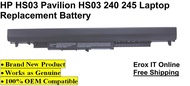 Replacement Laptop Battery for HP Pavilion 14-AM029TX /HS04