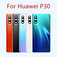Back Cover for Huawei P30, Battery Cover, Rear Door Glass Housing Case with Camera Frame, Replacement Parts, New