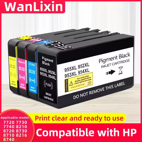 Compatible 955 952 953 954 XL 955XL Ink Cartridge For HP Officejet Pro 7720 7740 8210 8710 8715 8716