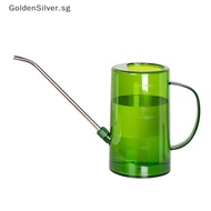 GoldenSilver 1L Long Mouth Watering Can Plastic Plant Sprinkler Potted Home Irrigation Accessories Practical Flowers Gardening Tools Handle .