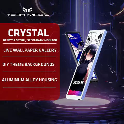Yeah Magic CRYSTAL D92 9.16-inch Secondary Screen HR 1920*462 Compatible with Lian Li O11 Geometric 