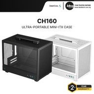 DEEPCOOL CH160 | BLACK / WHITE | ULTRA-PORTABLE MINI-ITX PC CASE