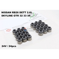 SANWA Japan Viton Valve Seal - Nissan RB26DETT 2.6L Skyline GTR R32 R33 R34 BNR 32 BNR33 BNR34 ( 24p