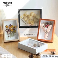 【M】6“ 8” A4 3D Frame Hollow Frame Handcraft DIY Dried Flowers Decoration Photo Frame 3cm Depth Custo