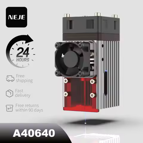 NEJE A40640 Diode Laser Module with Air Assist 450nm PWM Laser Head for Engraver Cutting Wood Tools-