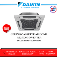 DAIKIN 2.5HP NON INVERTER CEILING CASSETTE  AIR CONDITIONER R32 FCC60AV1MF / RC60BV1M