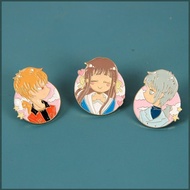 Fruits Basket Badge Metal Brooch Anime Cosplay Pin Fashion Accessories Bag Pendant Collection Gift