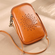 handphone sling bag Narandu Mobile Phone Bag Female Crossbody2021New2022Western Style Leather Phone Holder Mini Bag Mobi