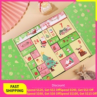 24 Days Countdown Empty Box - Christmas Birthday Blind Box, Gold Foil, Large DIY Storage Box