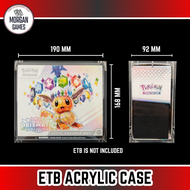 【Morgan Games】[Ready Stock] Acrylic Display Case for ETB & Booster Box | Pokemon ETB & Booster Box