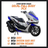 STICKER DECAL PCX FULL BODY STICKER PCX FULL BODY FULL BLOCK DECAL PCX 150 DECAL PCX 160